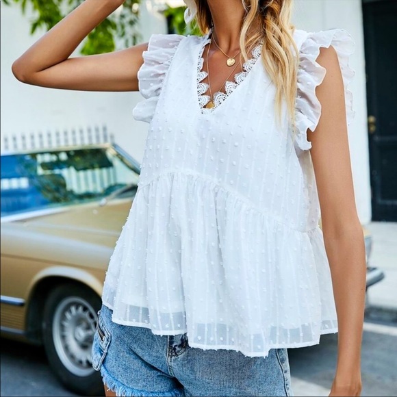 SWISS DOT BLOUSE - Picture 3 of 5